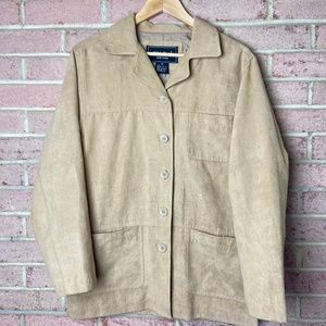 FU DA New York suede feel khaki light jacket